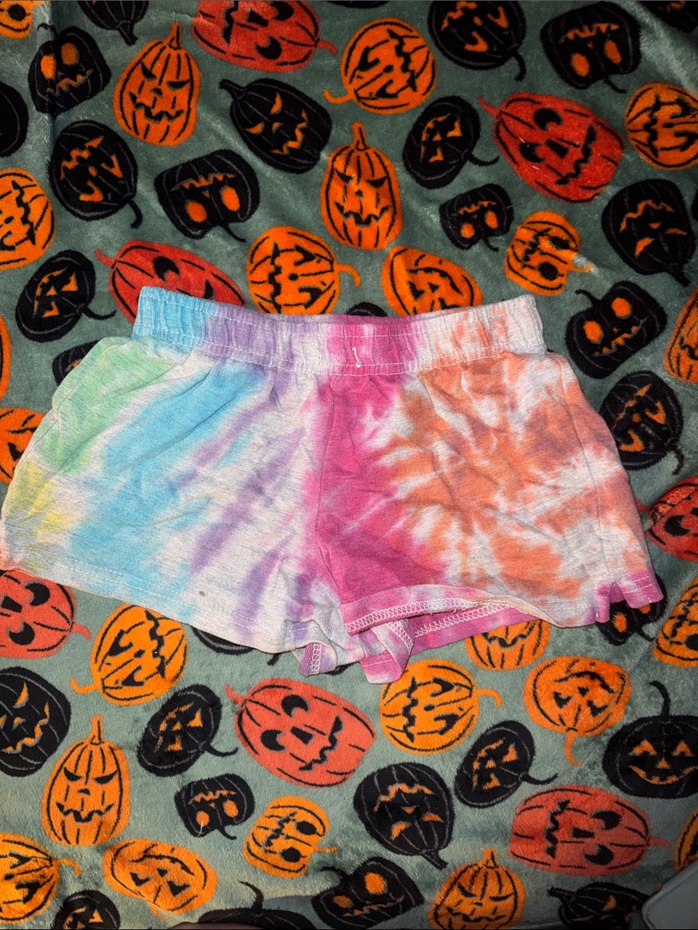 Imperial Star Girls' Tie-Dye Rainbow Shorts